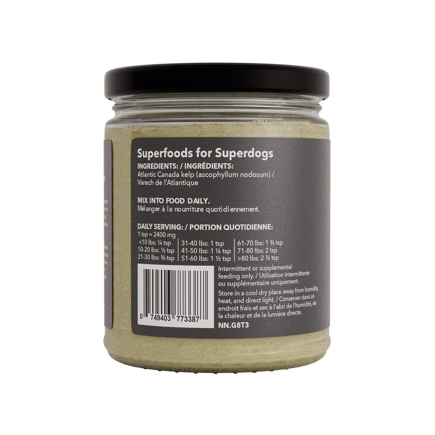 Kelp Supplement Jar Packaging