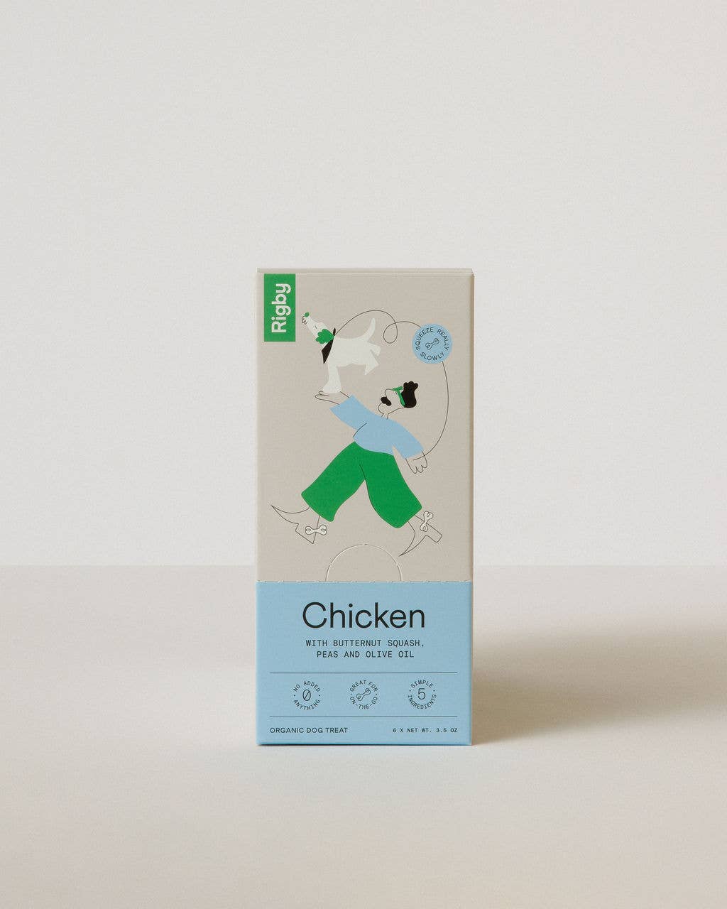 Chicken squeeze dog treat pouch made with real food ingredients for everyday wellness