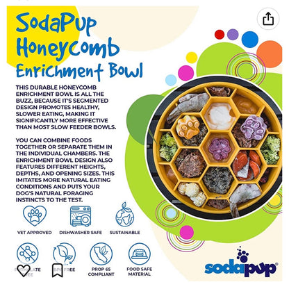 Honeycomb Dog Slow Feeder Bowl