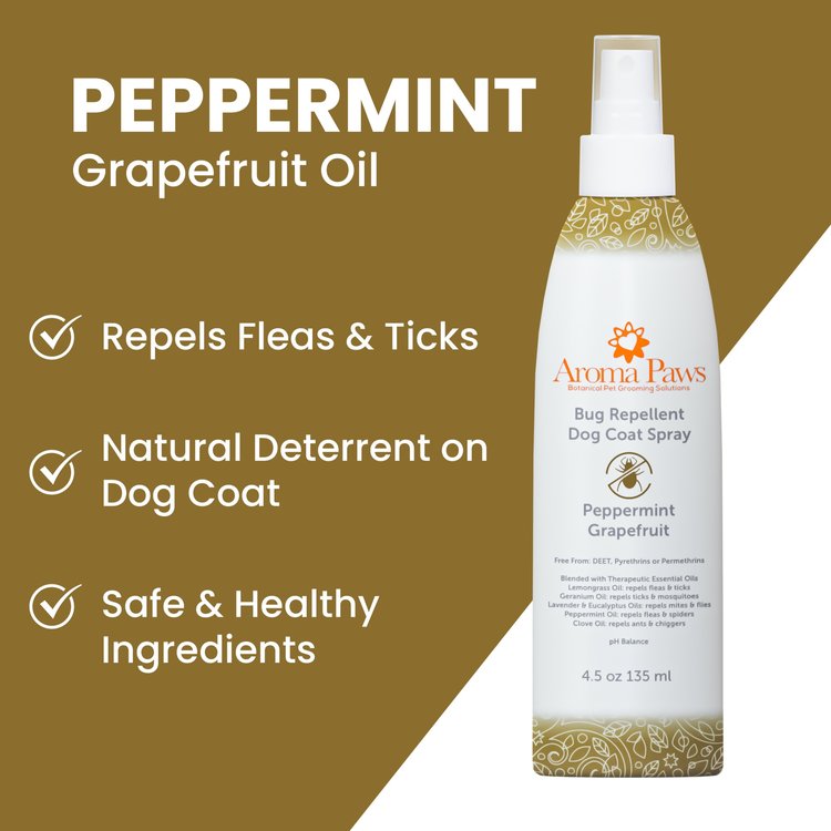 Ingredients used in Aroma Paws flea and tick repellent spray to help deter fleas and other common pests naturally and safely.
