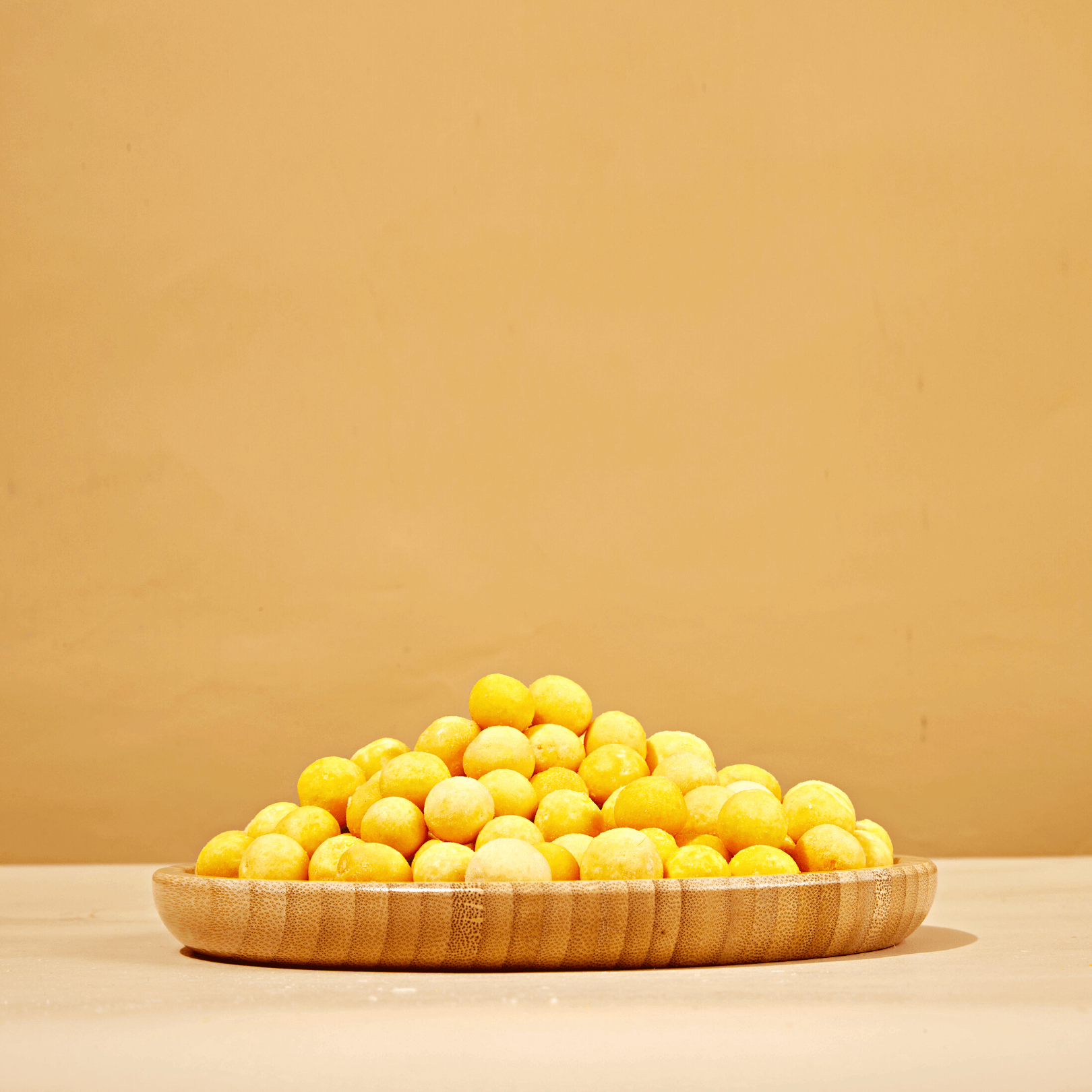 Freeze-dried egg yolk pieces, lightweight and easy to portion for frequent rewarding
