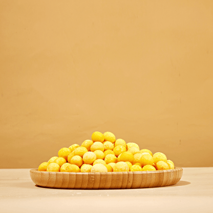 Freeze-dried egg yolk pieces, lightweight and easy to portion for frequent rewarding