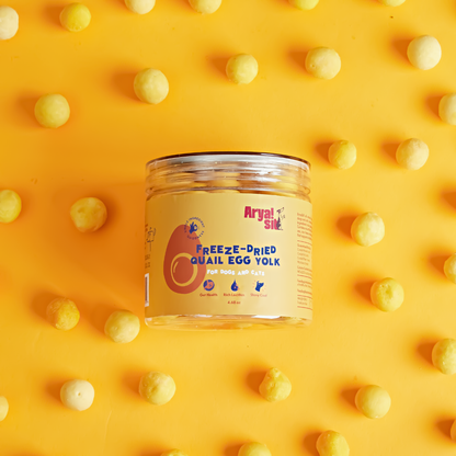 Single-ingredient egg yolk treats, freeze-dried to preserve nutrients and natural flavor