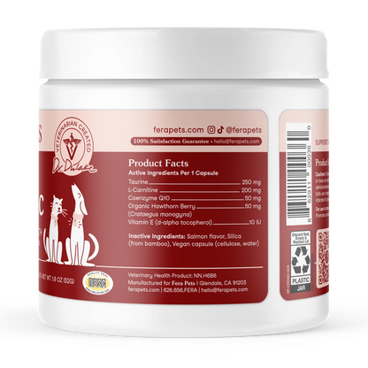 Cardiac Support Supplement Jar Side View