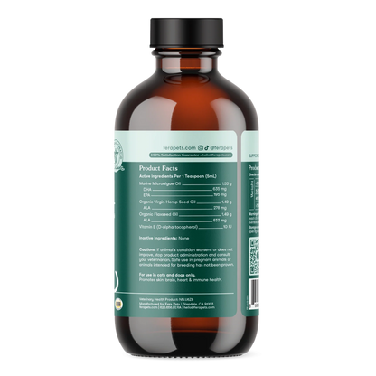 Fera Pets Algae Oil Bottle Back