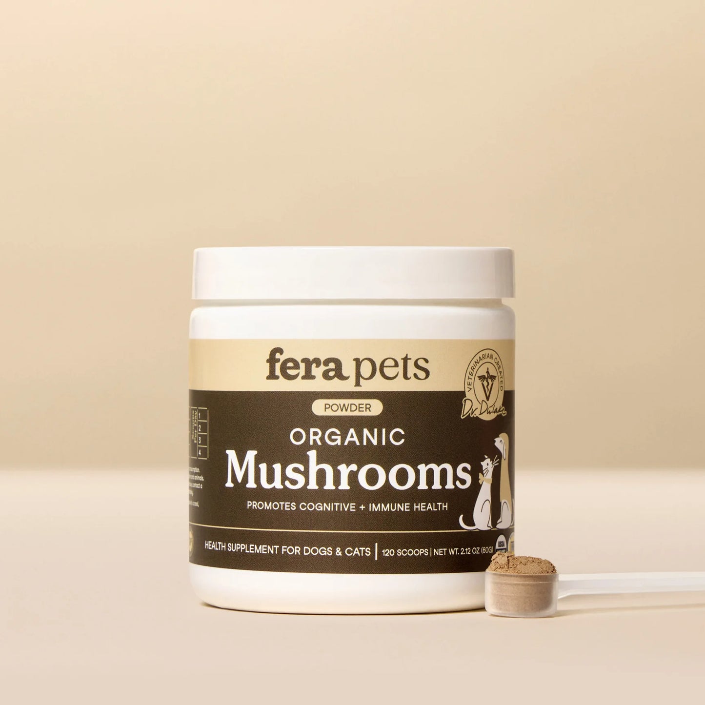 Fera Pets Organic Mushroom Supplement for Dogs