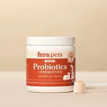 Fera Pets probiotics for dogs with prebiotics organic digestive and immune support supplement
