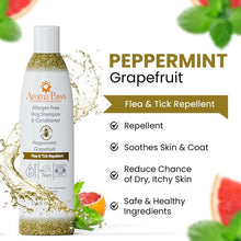 Ingredients used in Aroma Paws flea and tick shampoo to help deter fleas and other common pests naturally during bath time.