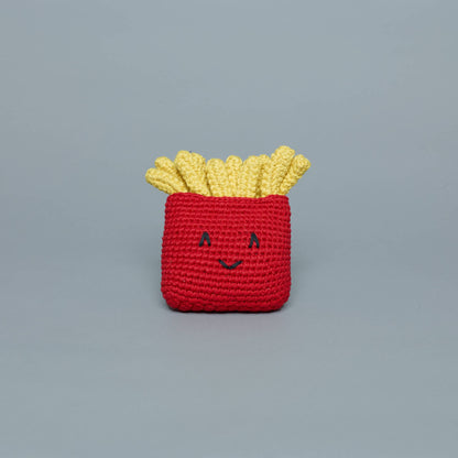 Lambswool french fries dog toy made with all natural, non-toxic dyes and fair trade handmade for eco-friendly play