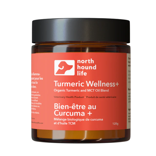 North Hound Life turmeric wellness supplement for dogs with curcumin for joint and immune support