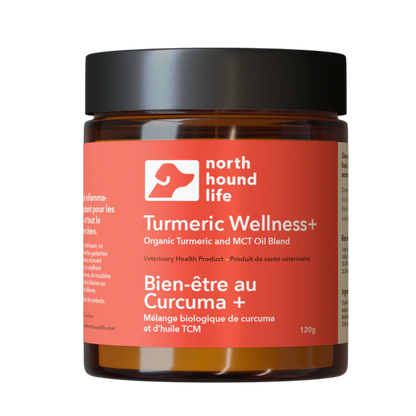 North Hound Life turmeric wellness supplement for dogs with curcumin for joint and immune support