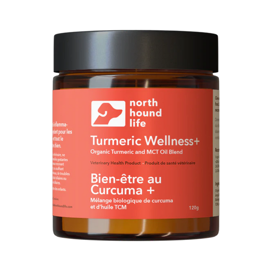 North Hound Life turmeric wellness supplement for dogs with curcumin for joint and immune support