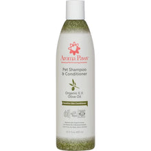 Aroma Paws Organic Olive Oil dog shampoo and conditioner bottle for sensitive skin