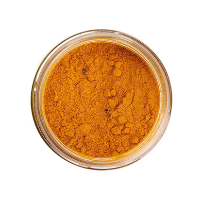 close up of turmeric powder for dogs used for joint support and anti inflammatory benefits
