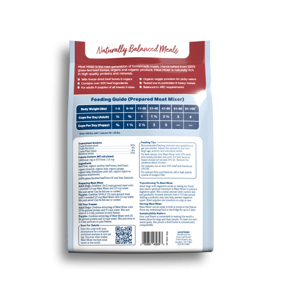 Meat Mixer - Base Mix for Homemade Dog Food