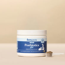 Fera Pets Postbiotics Plus supplement jar for dogs supporting gut health and immune function
