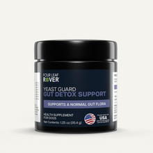 Four Leaf Rover Yeast Guard supplement for dogs supporting yeast balance and gut health