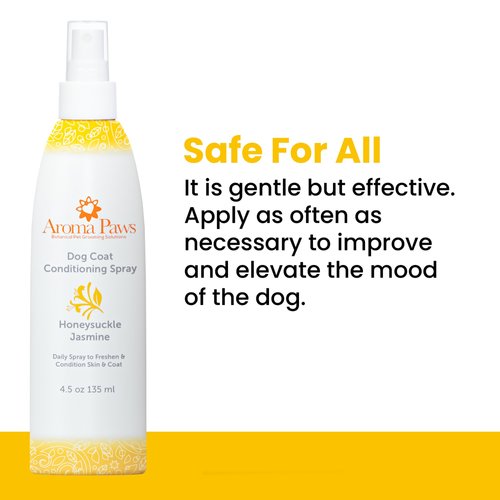 Natural Aroma Paws Dog Coat Conditioning Spray for Soft, Shiny Fur and Skin Car