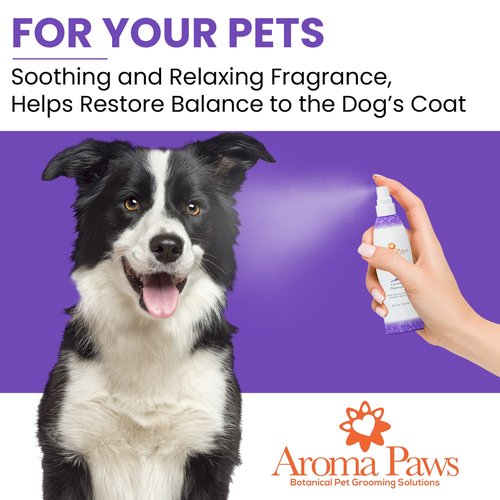 Natural Aroma Paws Dog Coat Conditioning Spray for Soft, Shiny Fur and Skin Car
