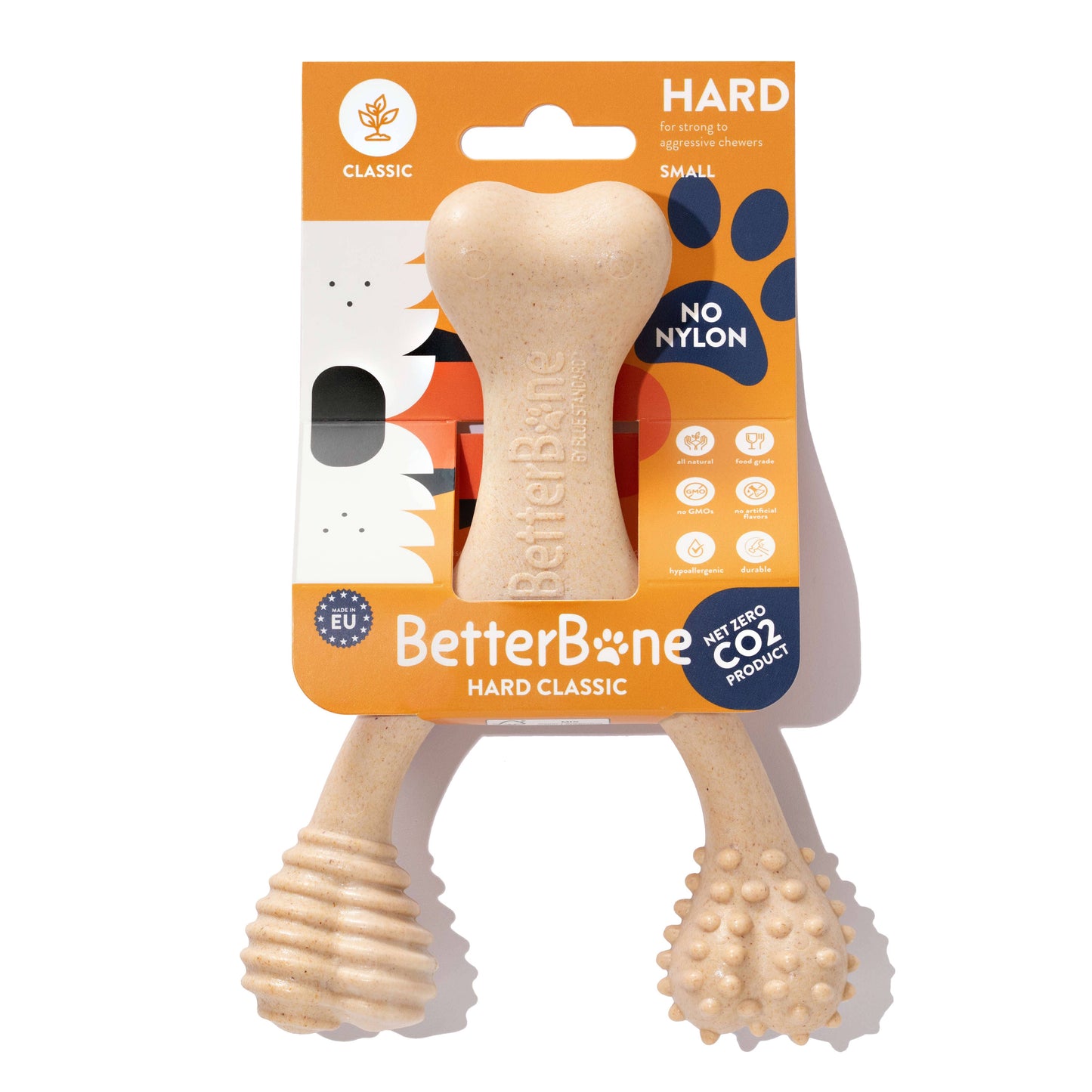 BetterBone HARD chew dog toy made from food-grade, non-toxic materials, designed for aggressive chewers and safer, long-lasting play.