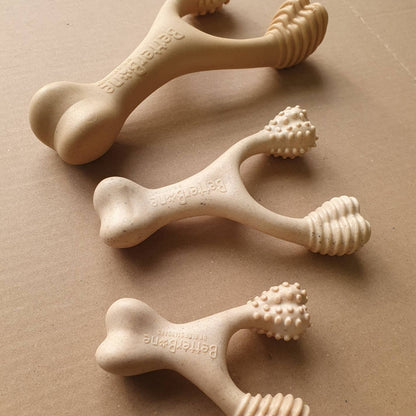 BetterBone MEDIUM dog chew with ridges and nubs for dental support