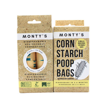 Eco-Friendly Monty's Corn Starch Poop Bags Biodegradable Dog Waste Bags